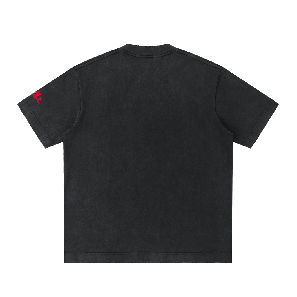 Heavyweight Vintage Washed Frayed T-Shirt