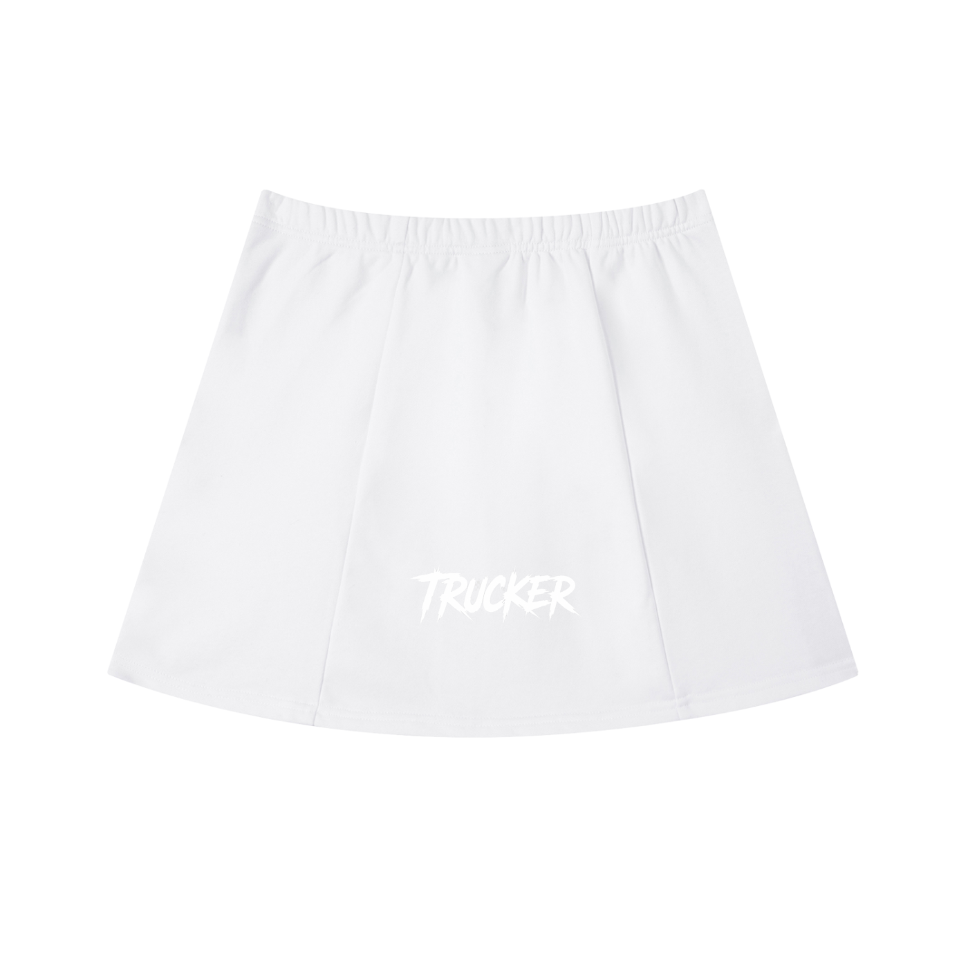 Contrast Side Stripe Slit Skirt
