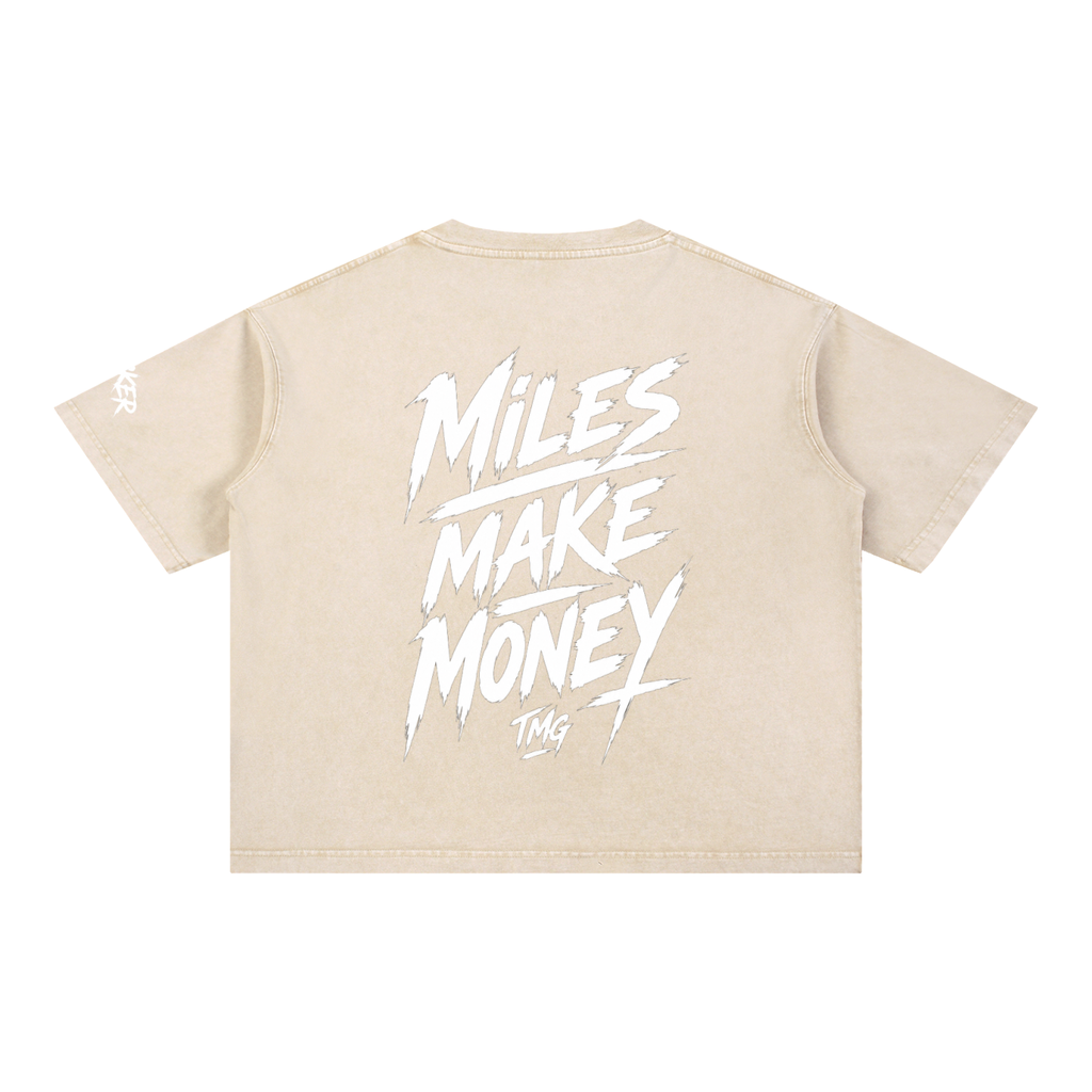 Mineral Wash Boxy Cotton T-Shirt