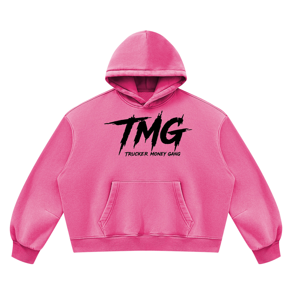 Unisex Vintage Wash Boxy Fleece Hoodie