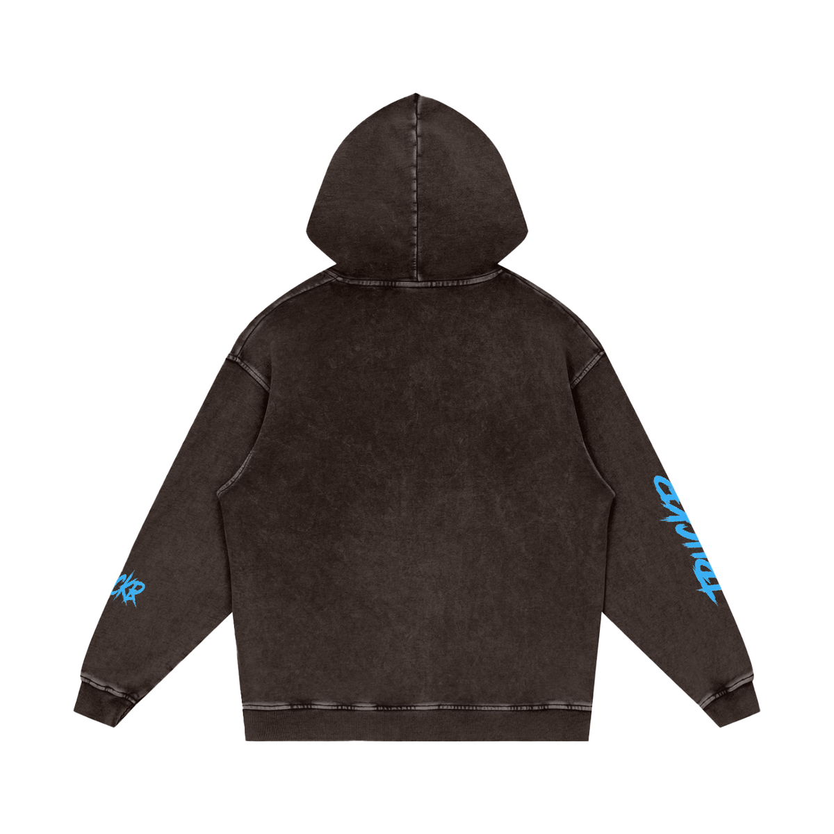 Snow Washed Loose Cotton Hoodie