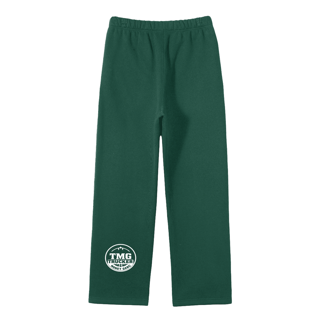 Unisex Solid Color Fleece Straight Leg Pants