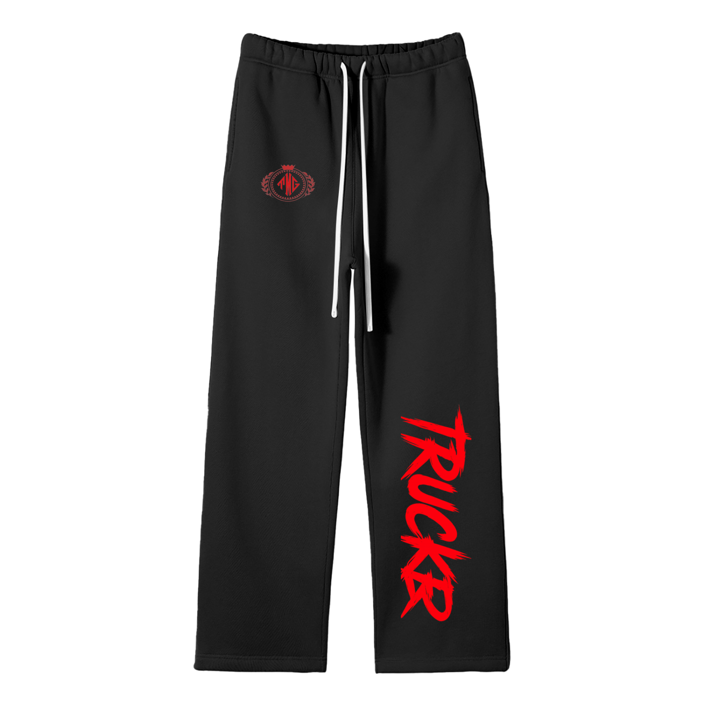 Unisex Solid Color Fleece Straight Leg Pants