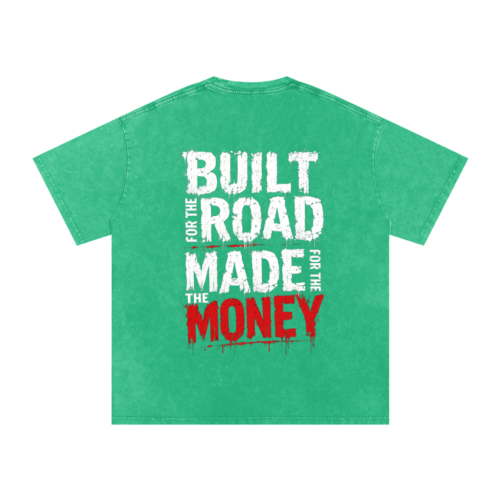 Snow Washed Oversized Cotton T-Shirt