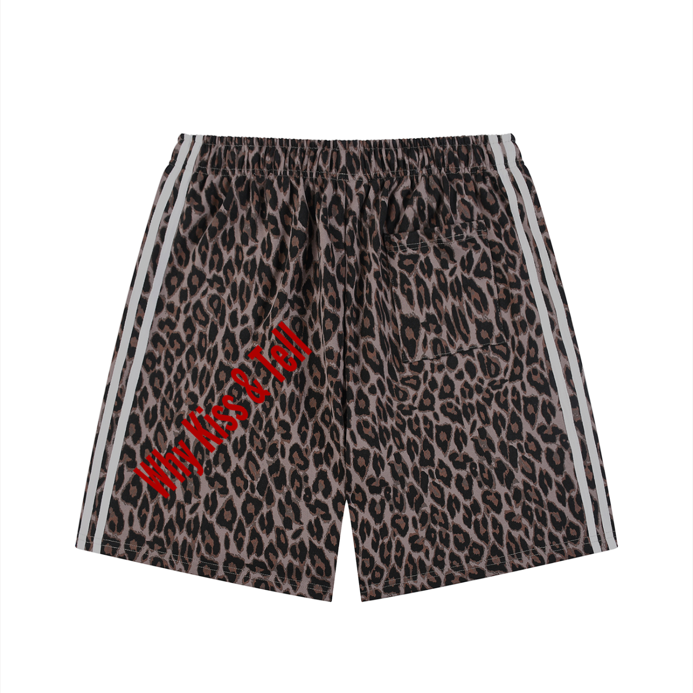 Unisex Heavyweight Leopard Drawstring Shorts