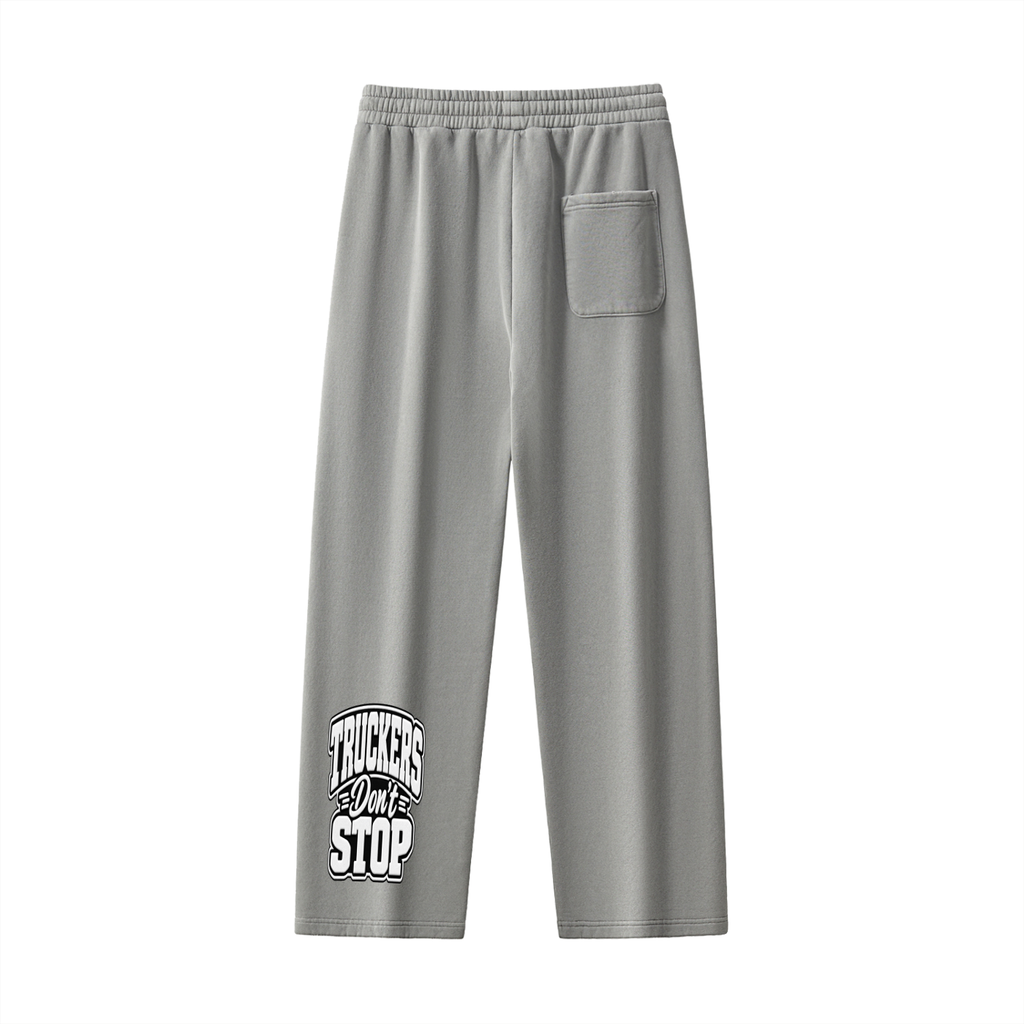 Frayed Enzyme Washed Fleece Sweatpants