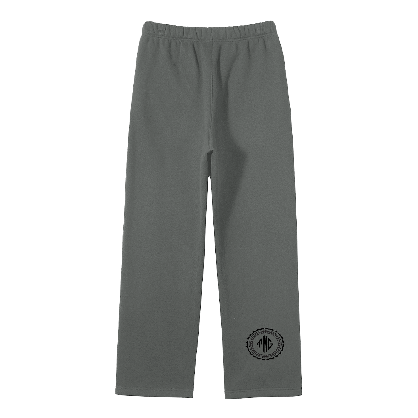 Unisex Solid Color Fleece Straight Leg Pants