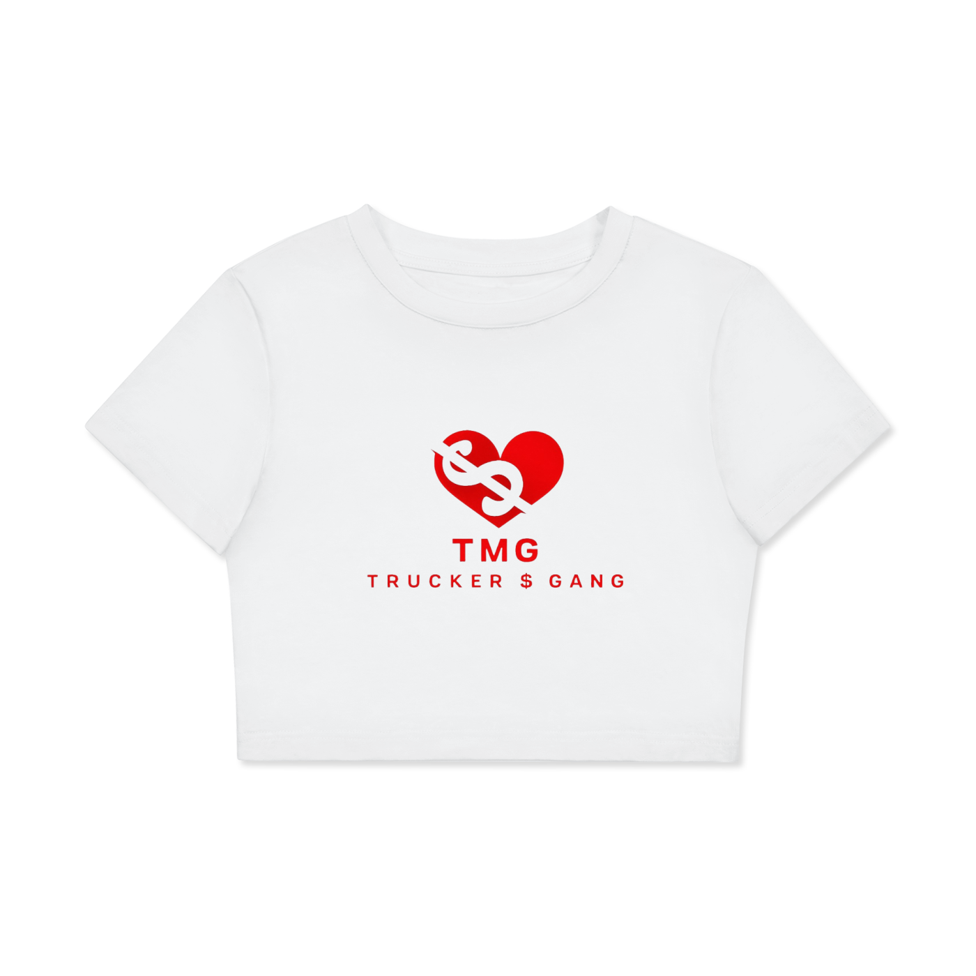 Fitted Crop Cotton T-Shirt