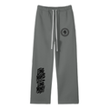 Unisex Solid Color Fleece Straight Leg Pants