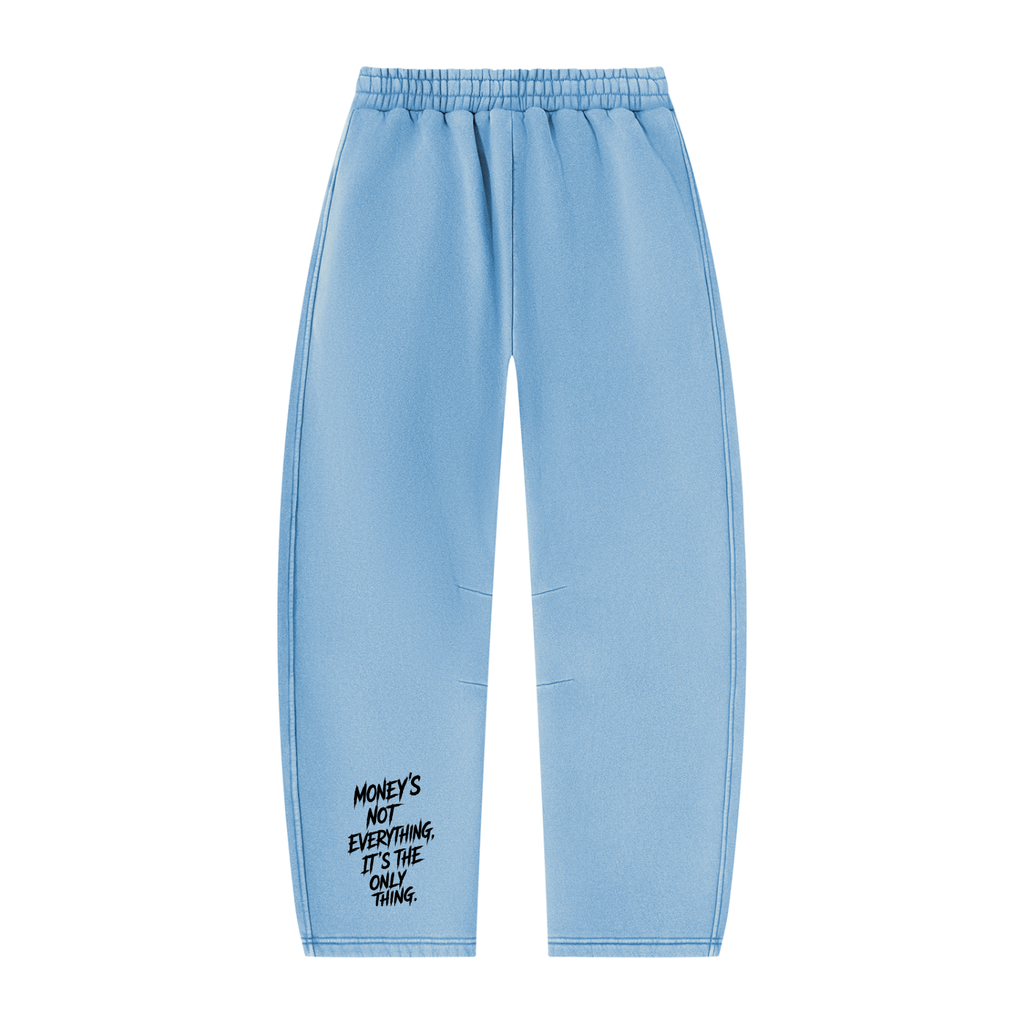 Unisex Vintage Wash Barrel Leg Fleece Sweatpants