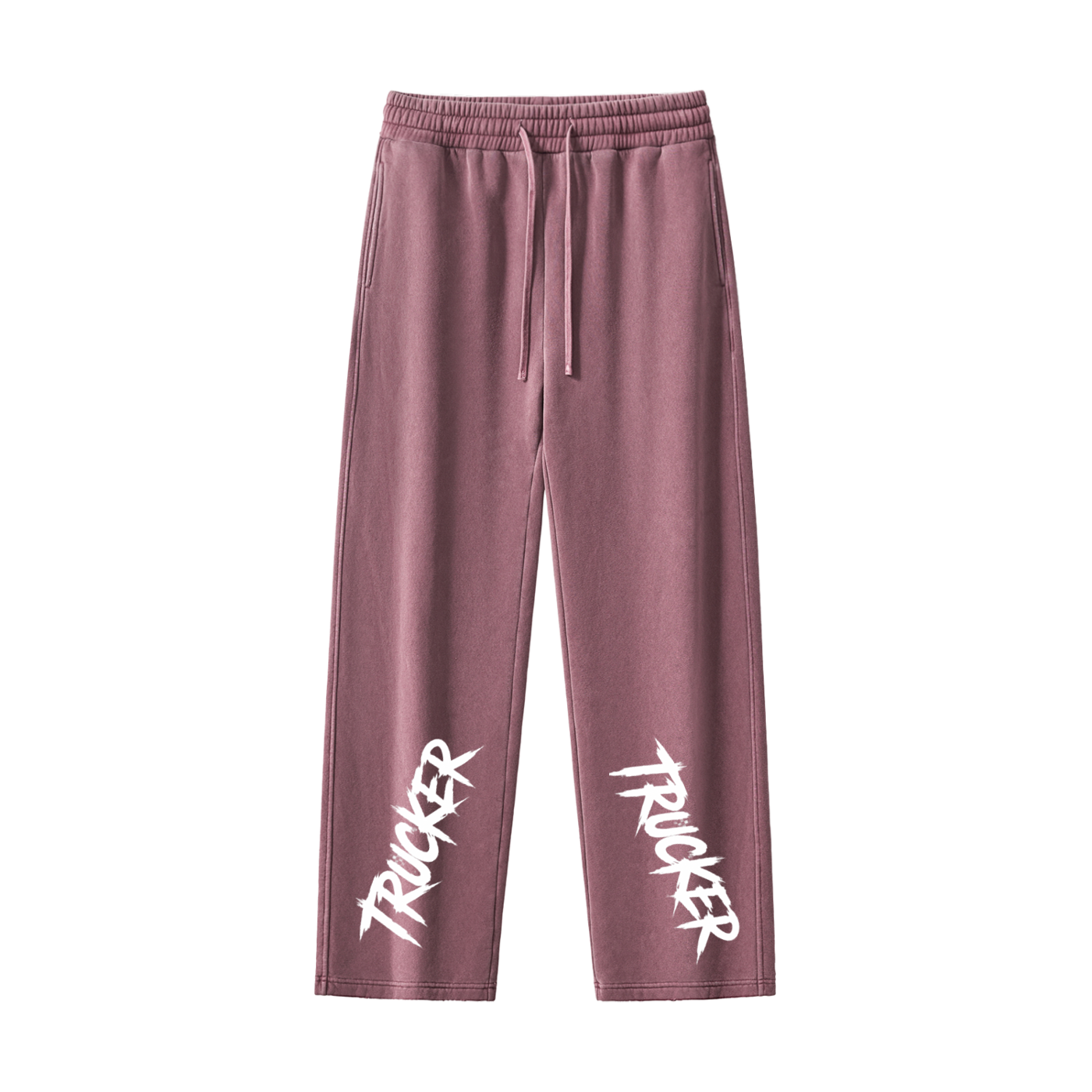 Frayed Enzyme Washed Fleece Sweatpants