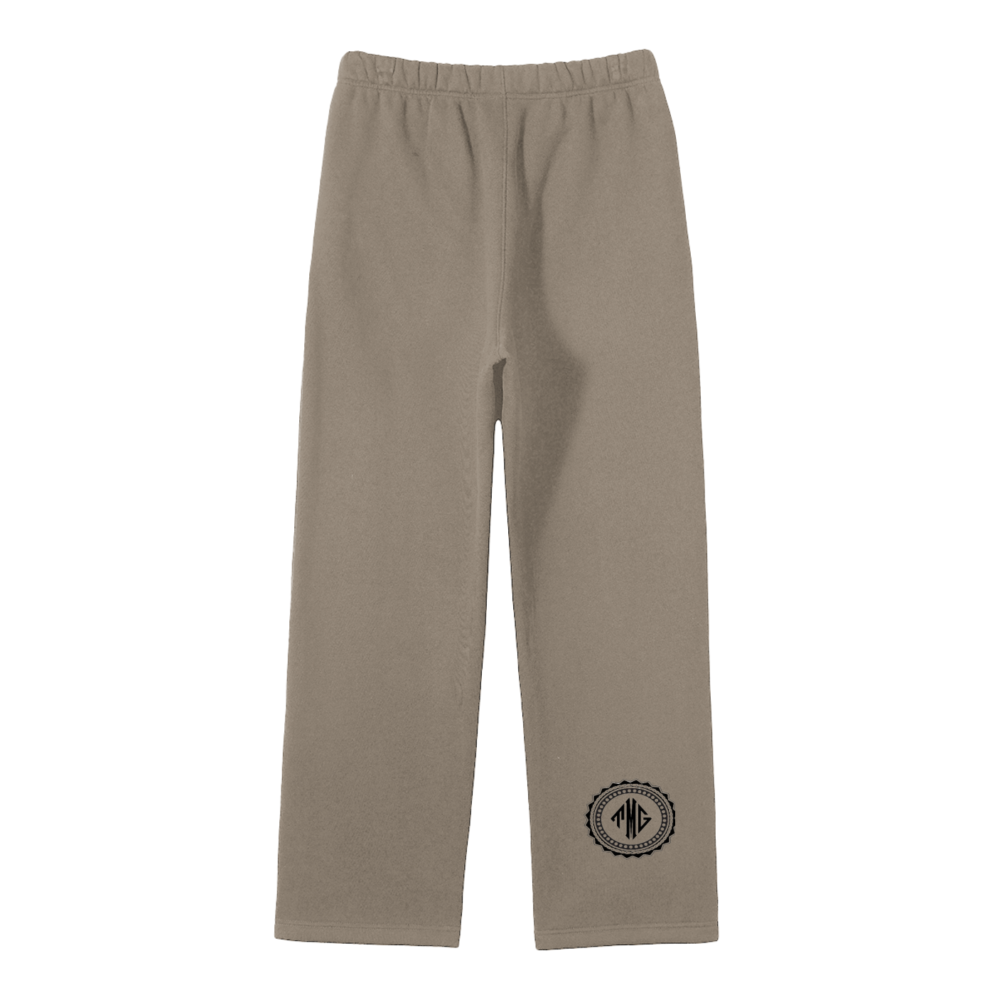 Unisex Solid Color Fleece Straight Leg Pants
