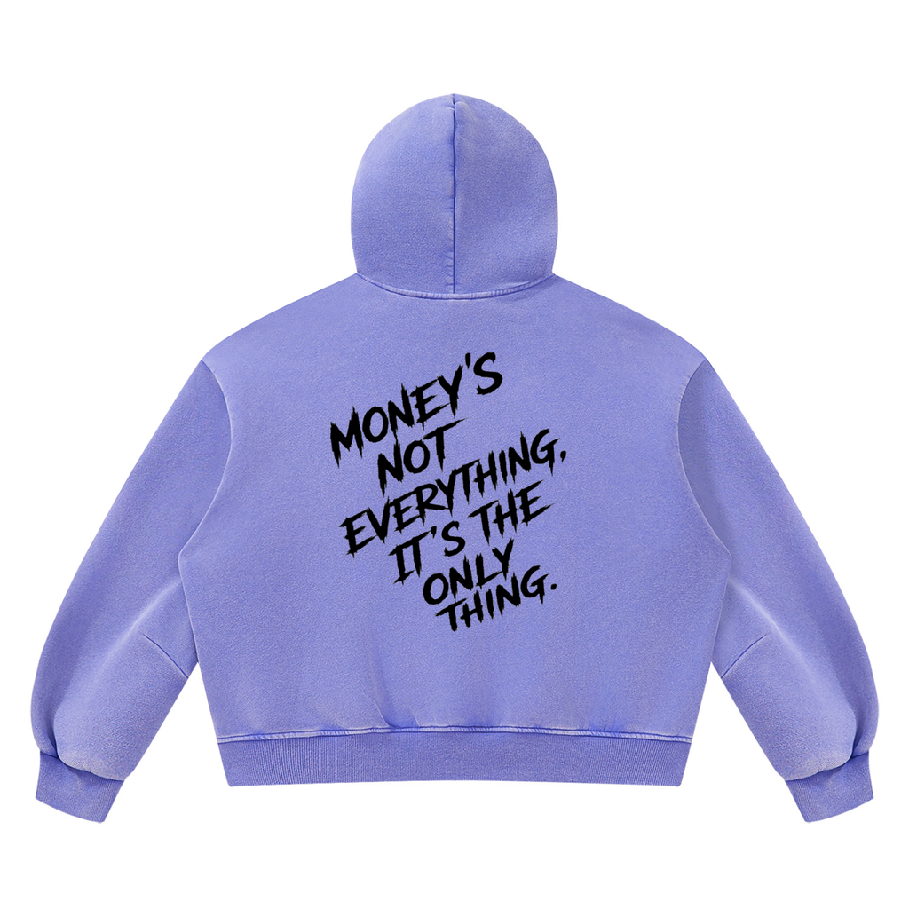 Unisex Vintage Wash Boxy Fleece Hoodie