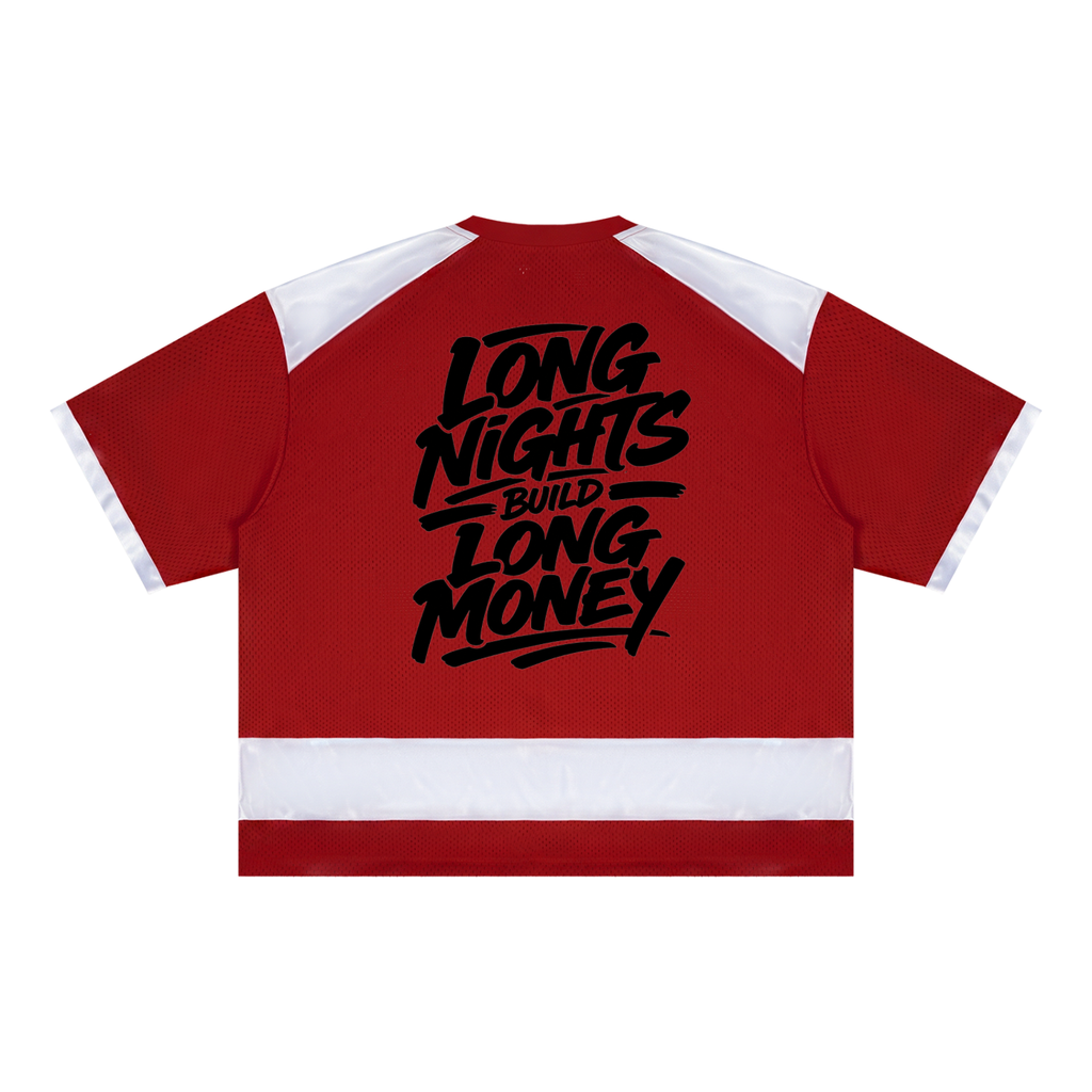 Unisex Raglan Sleeve Mesh Boxy T-Shirt