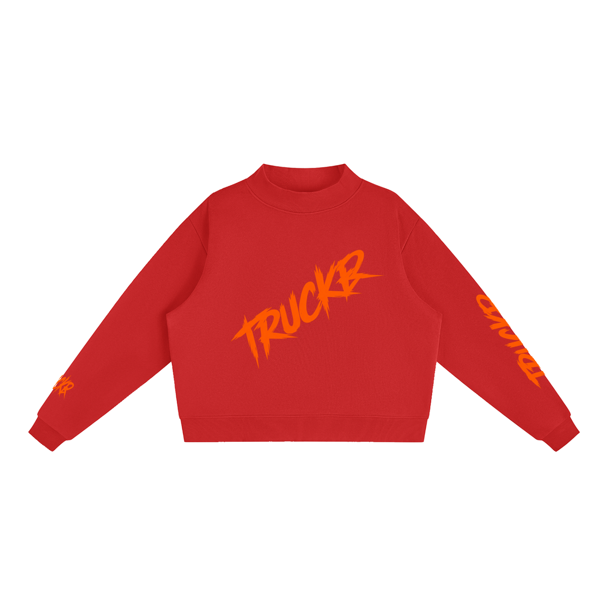 Essential Fleece Mock-Neck Crew Sweatshirt
