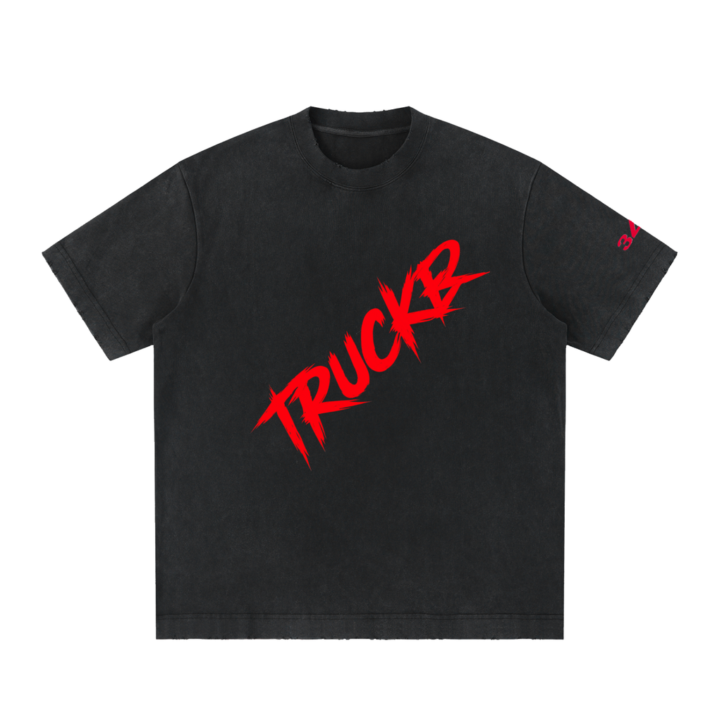 Heavyweight Vintage Washed Frayed T-Shirt