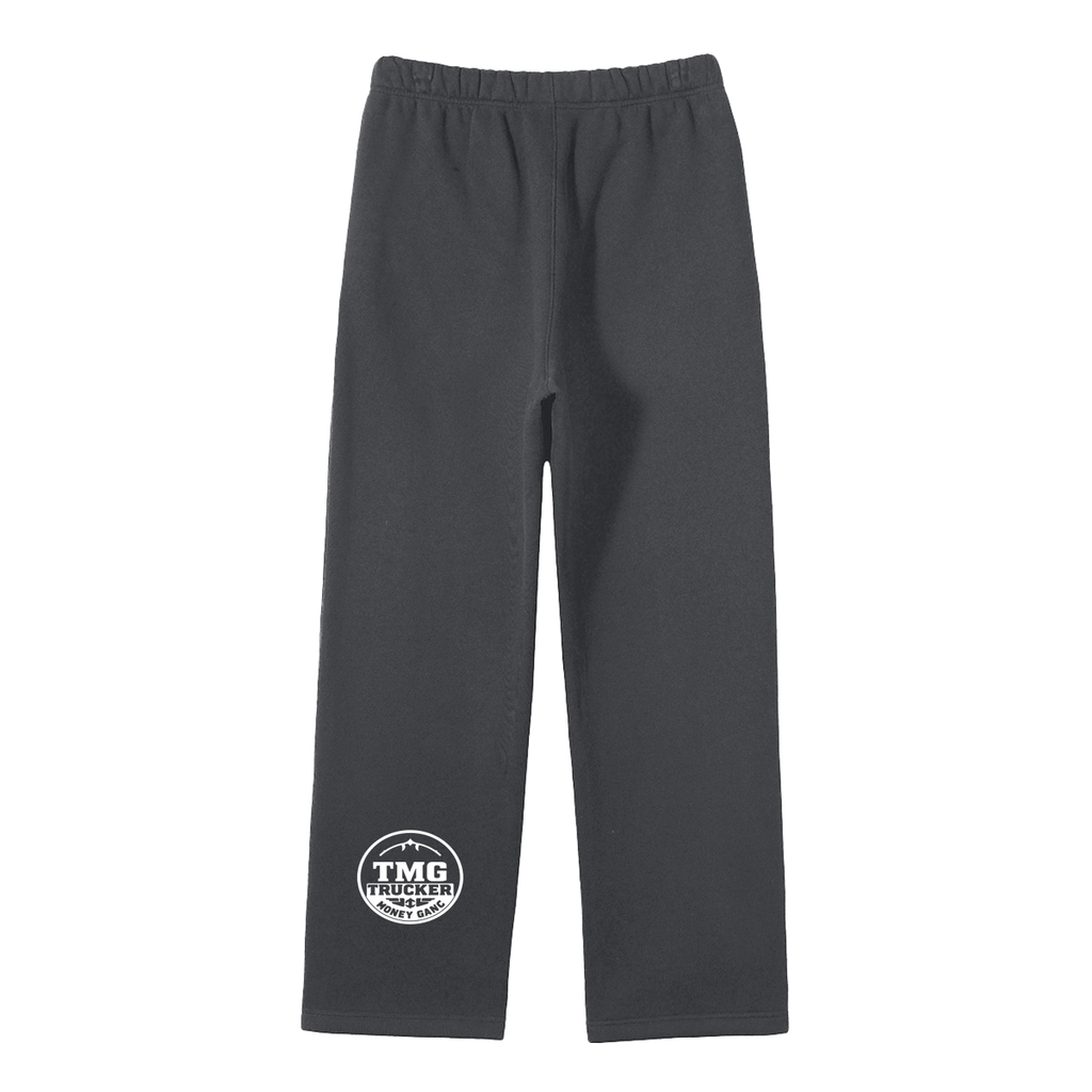 Unisex Solid Color Fleece Straight Leg Pants