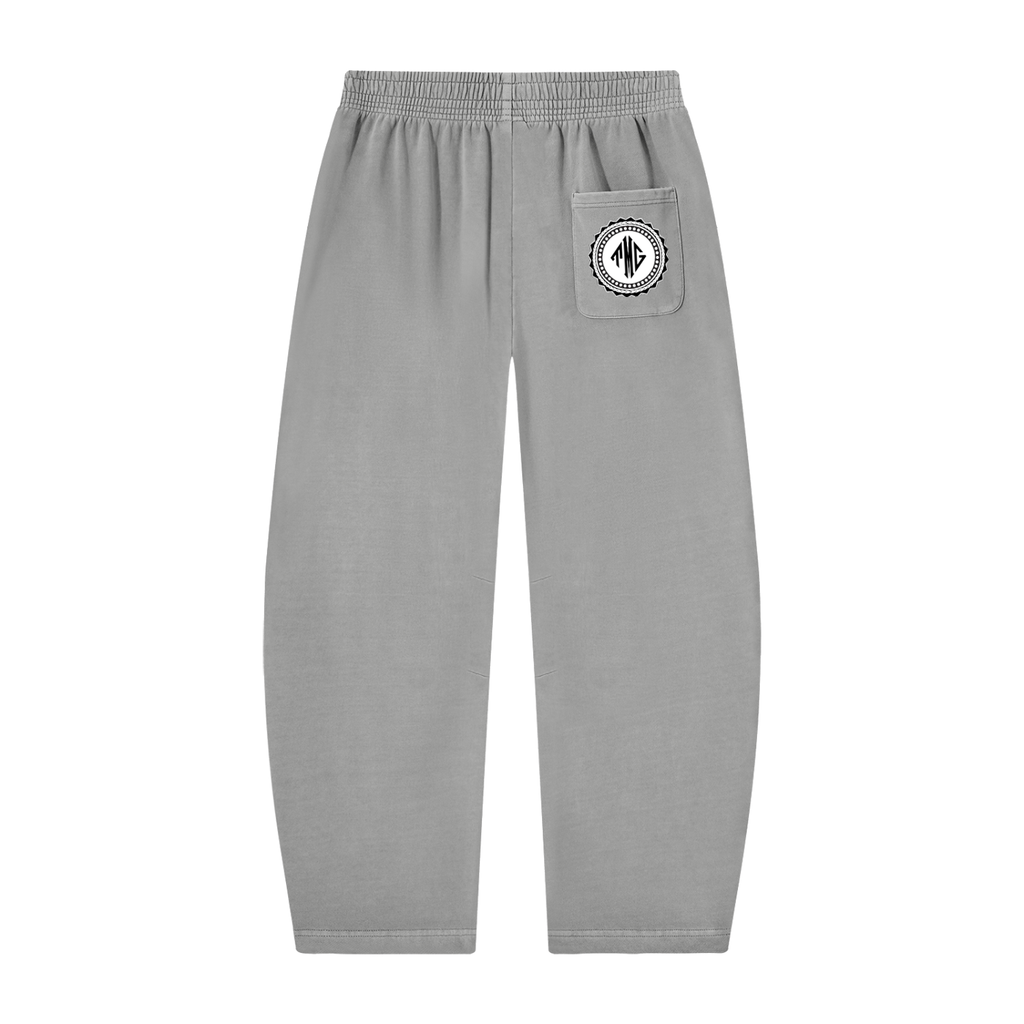 Unisex Vintage Washed Barrel Leg Sweatpants