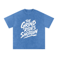 Snow Washed Oversized Cotton T-Shirt