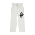 Solid Color Straight-Leg Sweatpants