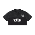 Women’s Cropped Paneled V-Neck Jersey