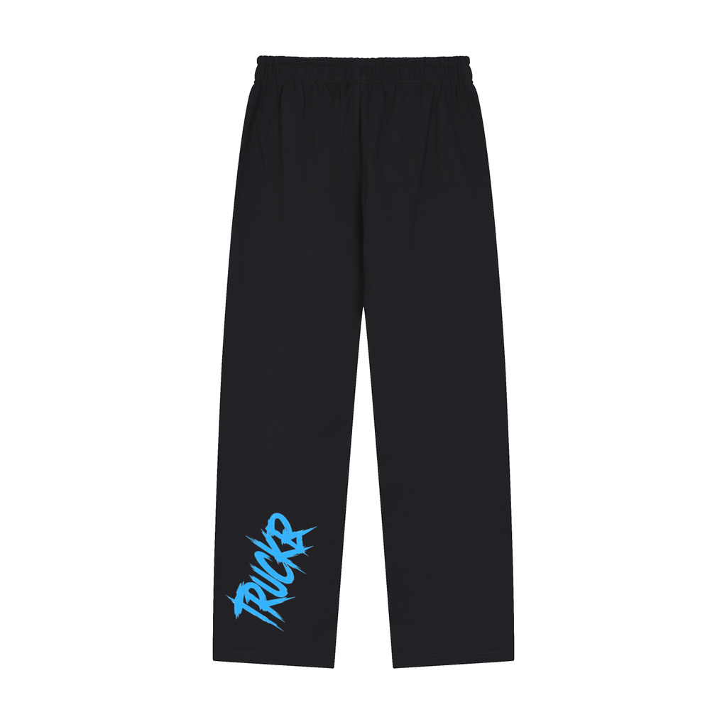Solid Color Straight-Leg Sweatpants