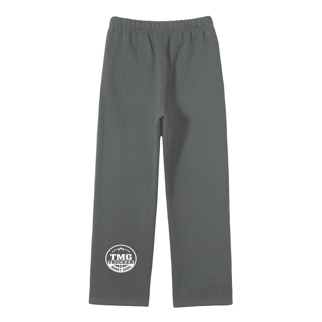 Unisex Solid Color Fleece Straight Leg Pants