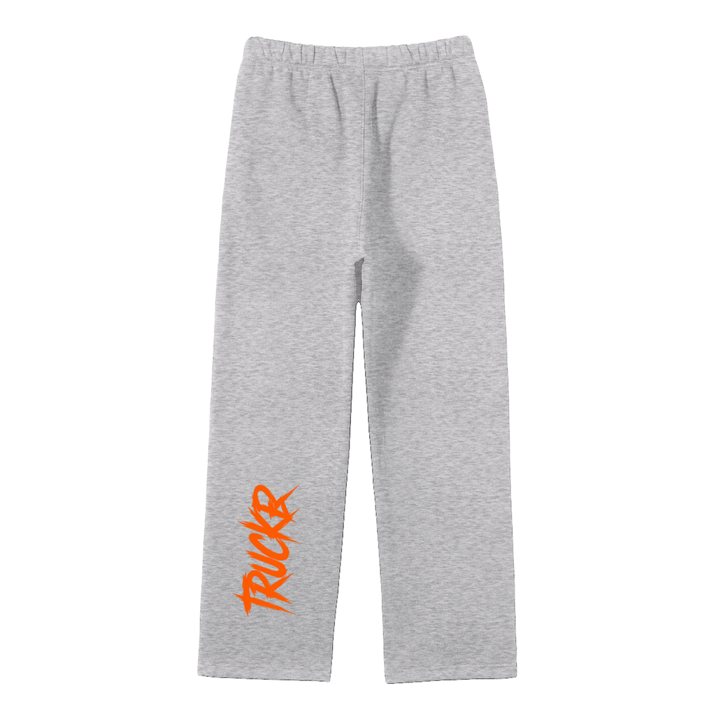 Unisex Solid Color Fleece Straight Leg Pants