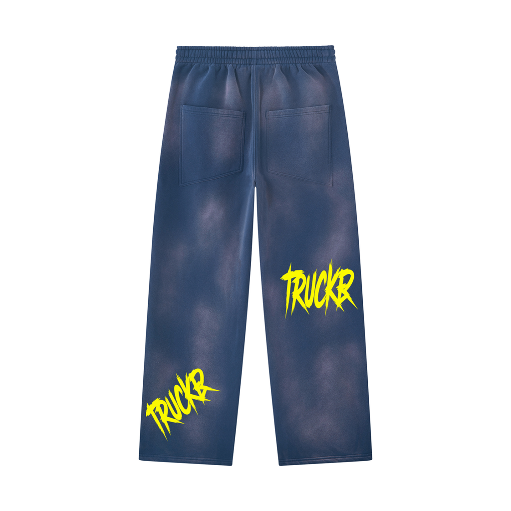 Unisex Sunfade Wide Leg Fleece Sweatpants