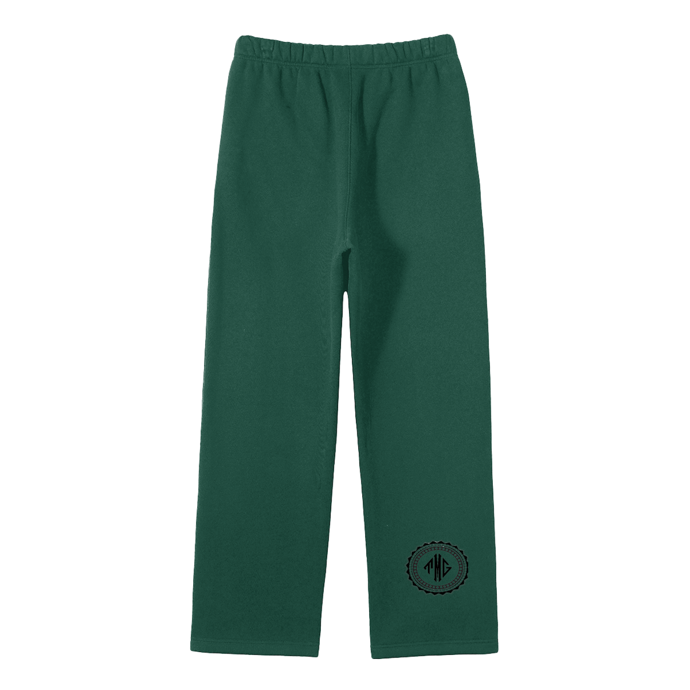 Unisex Solid Color Fleece Straight Leg Pants
