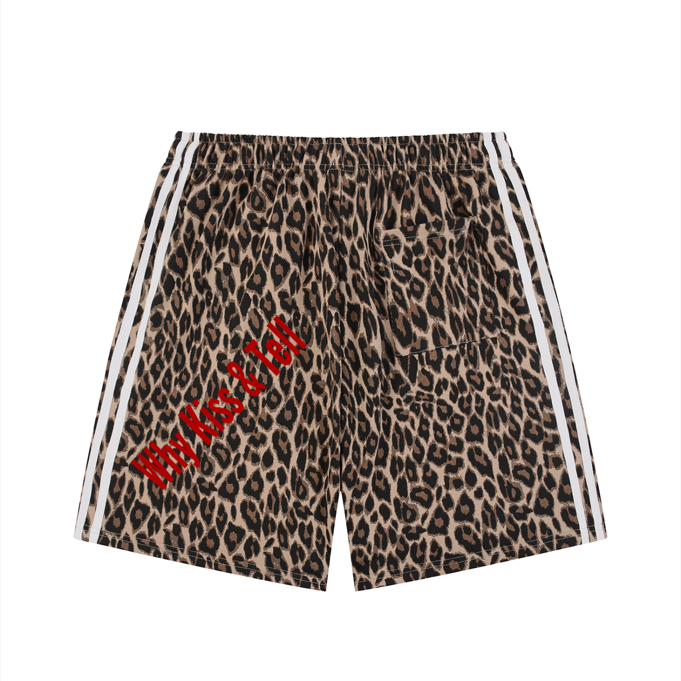 Unisex Heavyweight Leopard Drawstring Shorts