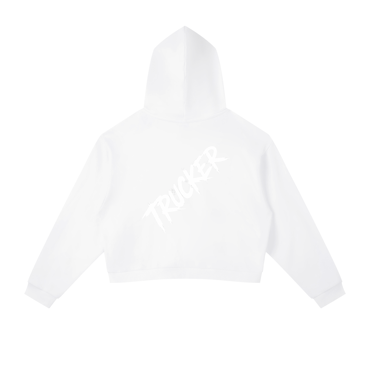 Contrast Side Stripe Cropped Hoodie