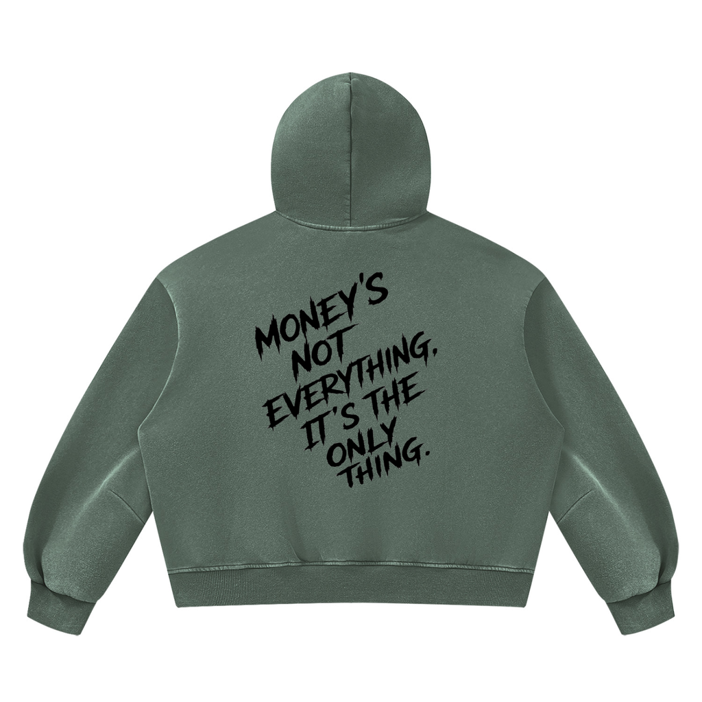 Unisex Vintage Wash Boxy Fleece Hoodie