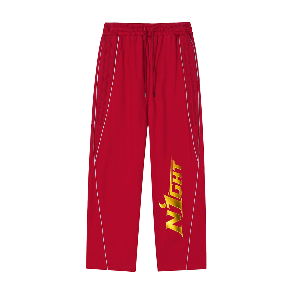 Reflection Striped Straight-Leg Sweatpants
