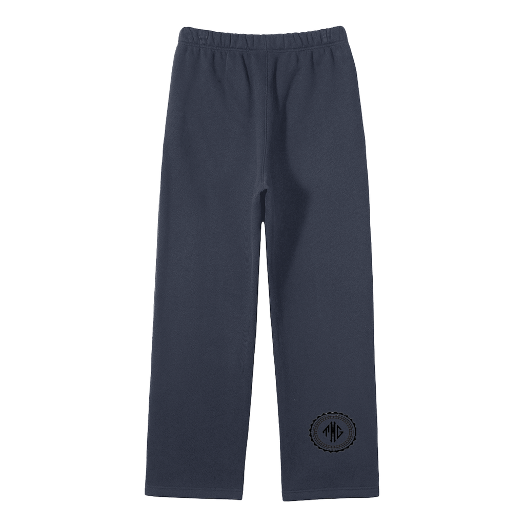 Unisex Solid Color Fleece Straight Leg Pants