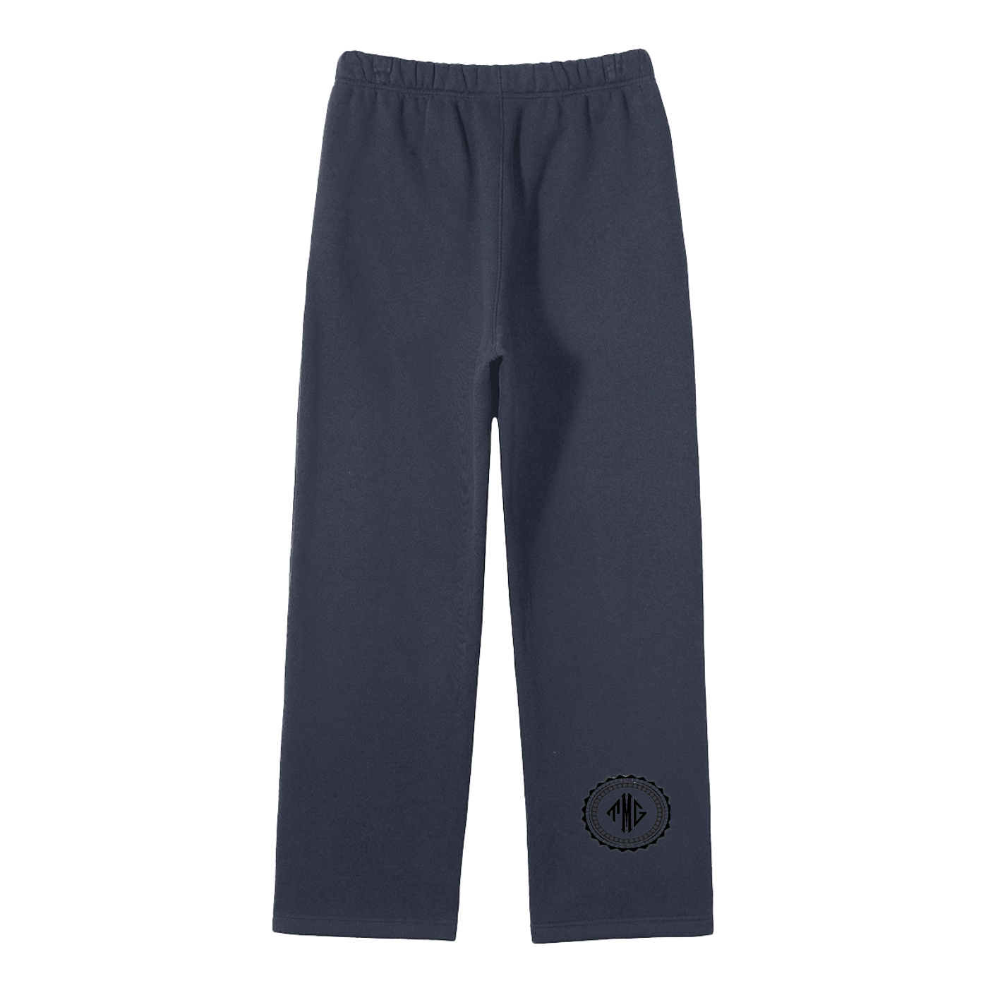 Unisex Solid Color Fleece Straight Leg Pants