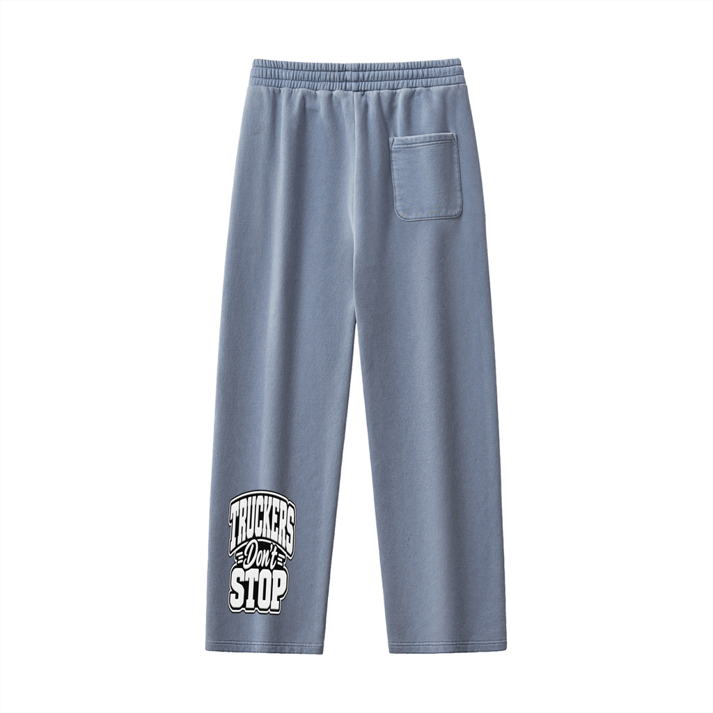 Frayed Enzyme Washed Fleece Sweatpants