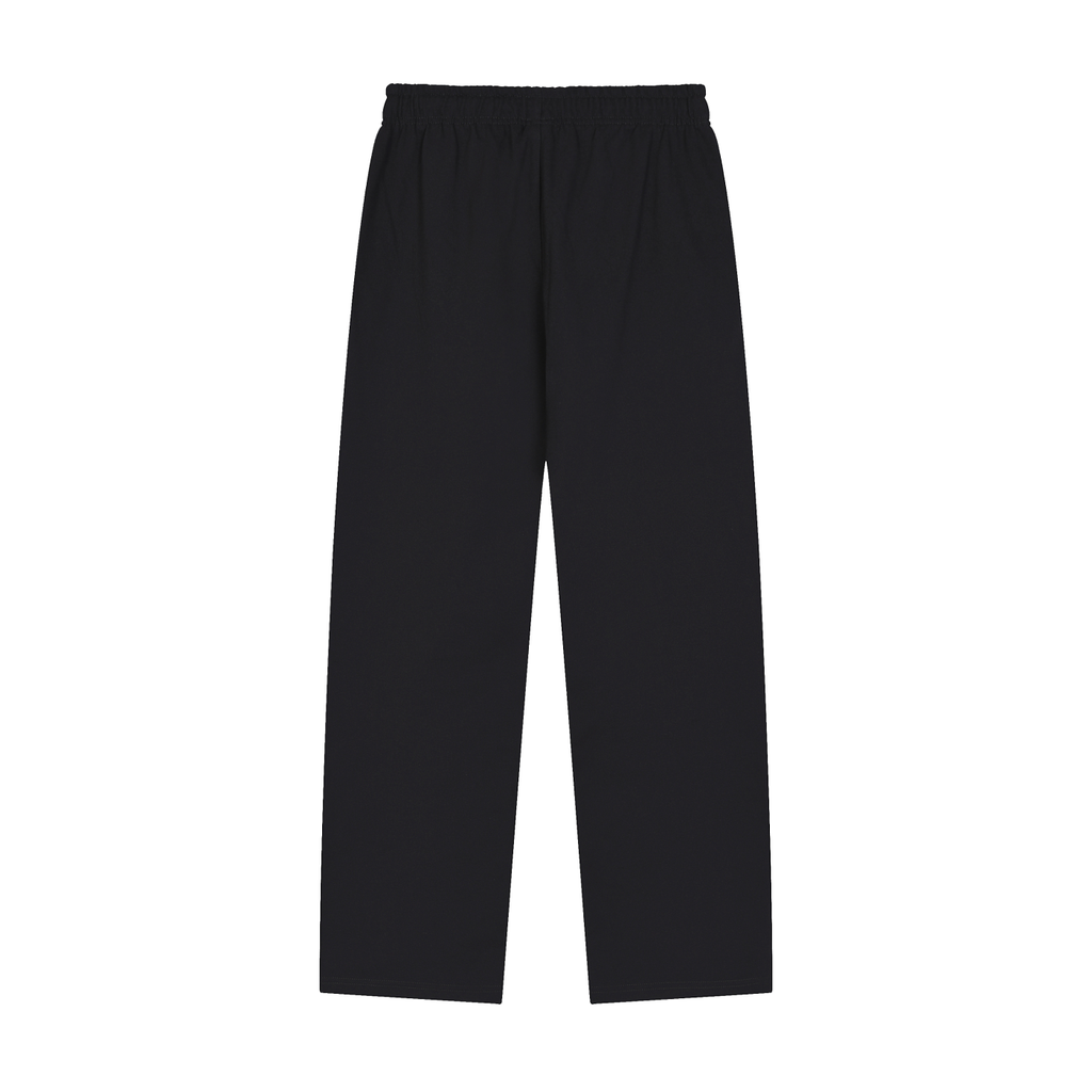 Solid Color Straight-Leg Sweatpants