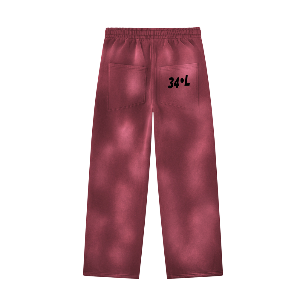 Unisex Sunfade Wide Leg Fleece Sweatpants