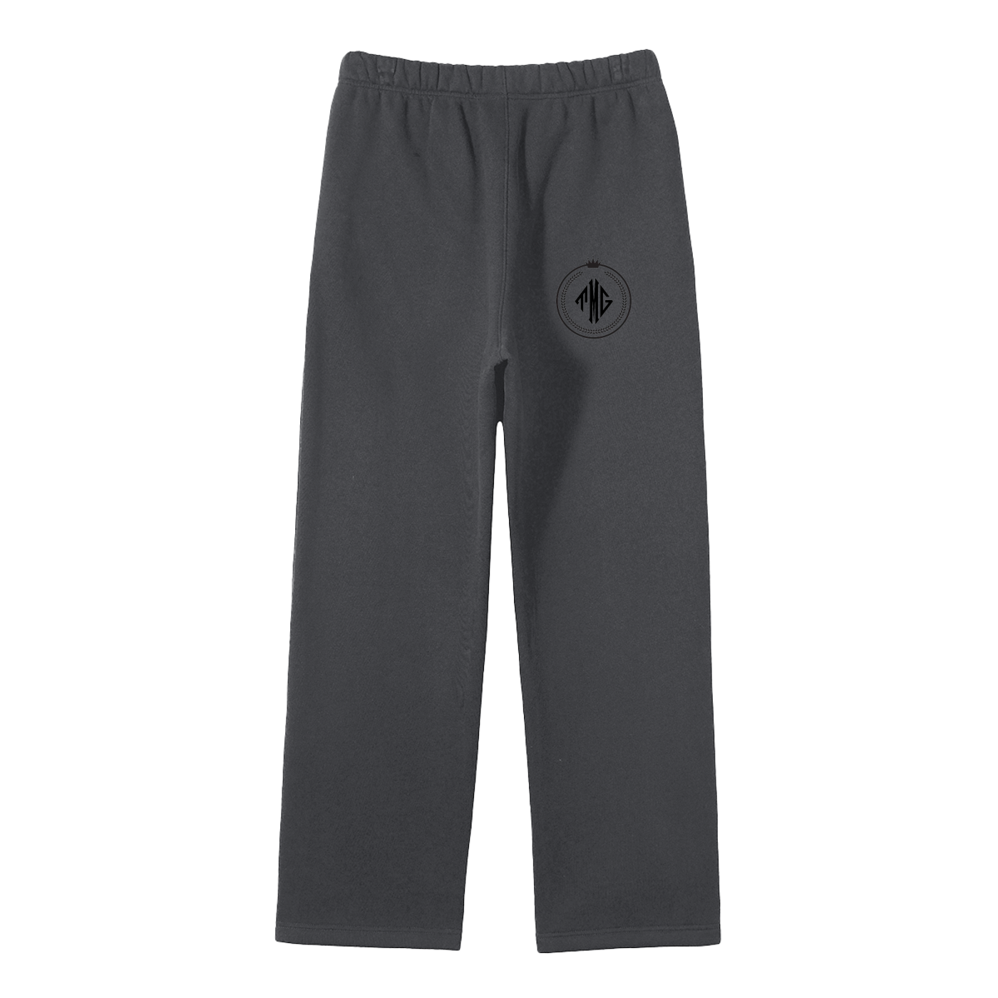 Unisex Solid Color Fleece Straight Leg Pants