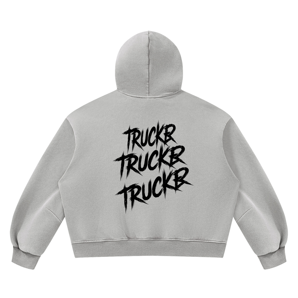 Unisex Vintage Wash Boxy Fleece Hoodie