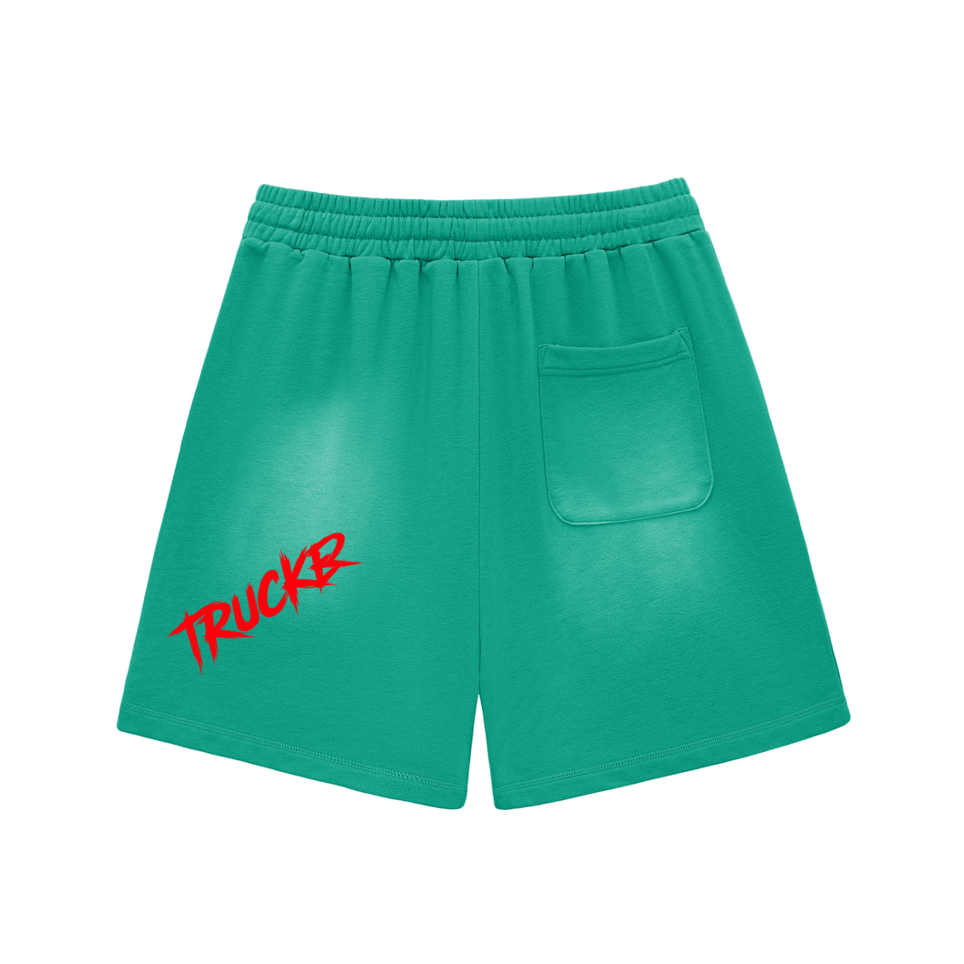 Sun Fade Raw Edge Cotton Shorts