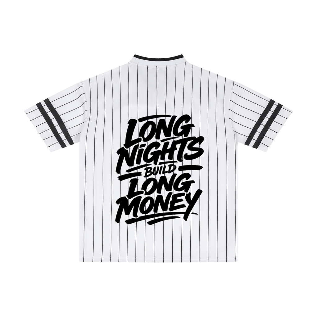 Unisex Striped Loose V-Neck T-Shirt