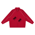Reflection Striped Raglan Sleeve  Jacket