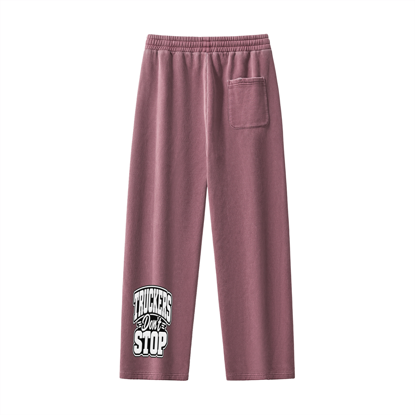 Frayed Enzyme Washed Fleece Sweatpants
