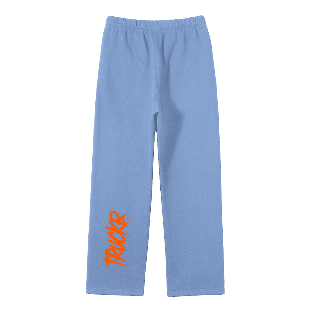 Unisex Solid Color Fleece Straight Leg Pants