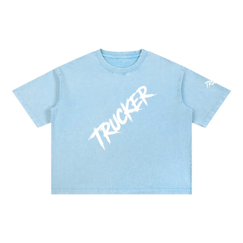 Mineral Wash Boxy Cotton T-Shirt
