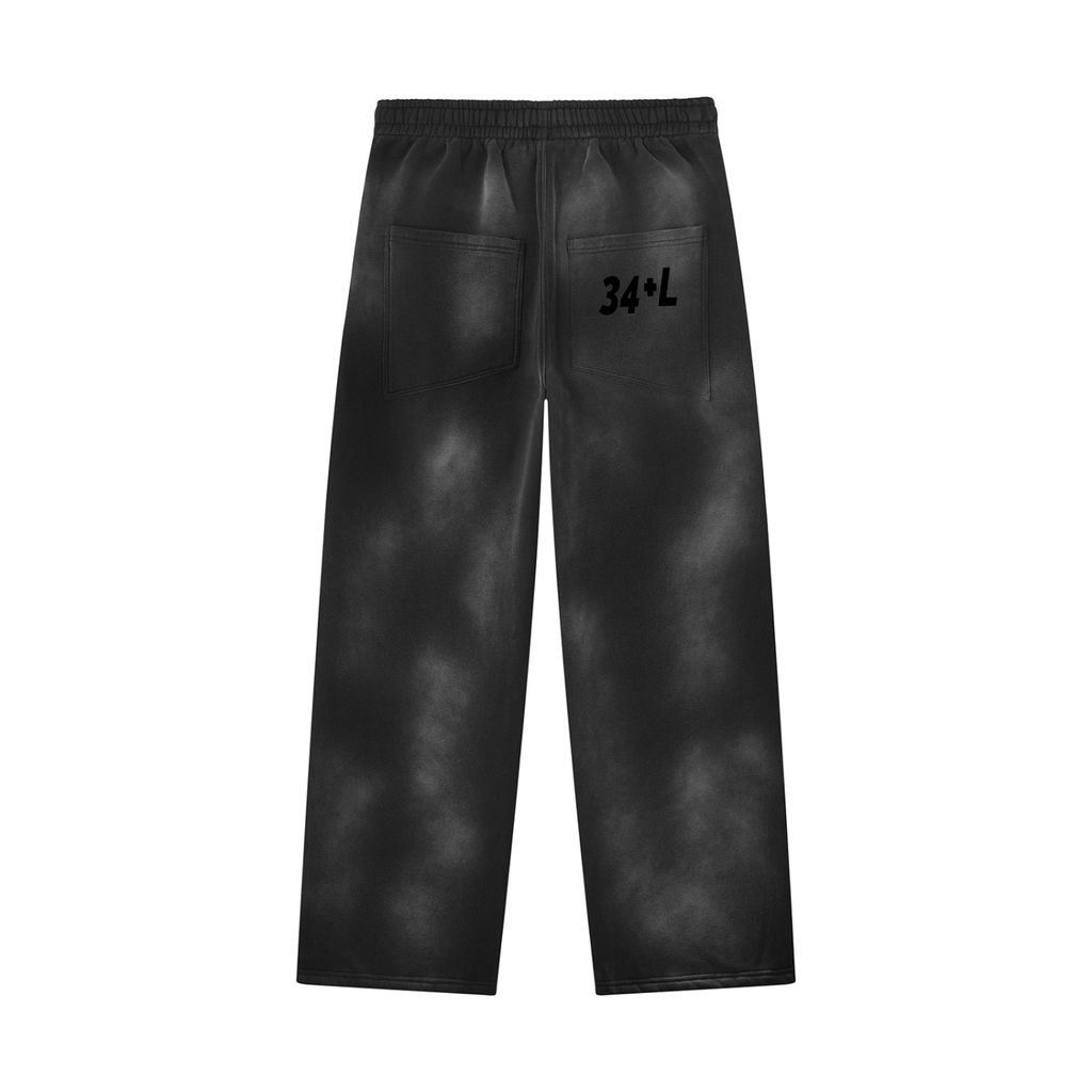 Unisex Sunfade Wide Leg Fleece Sweatpants