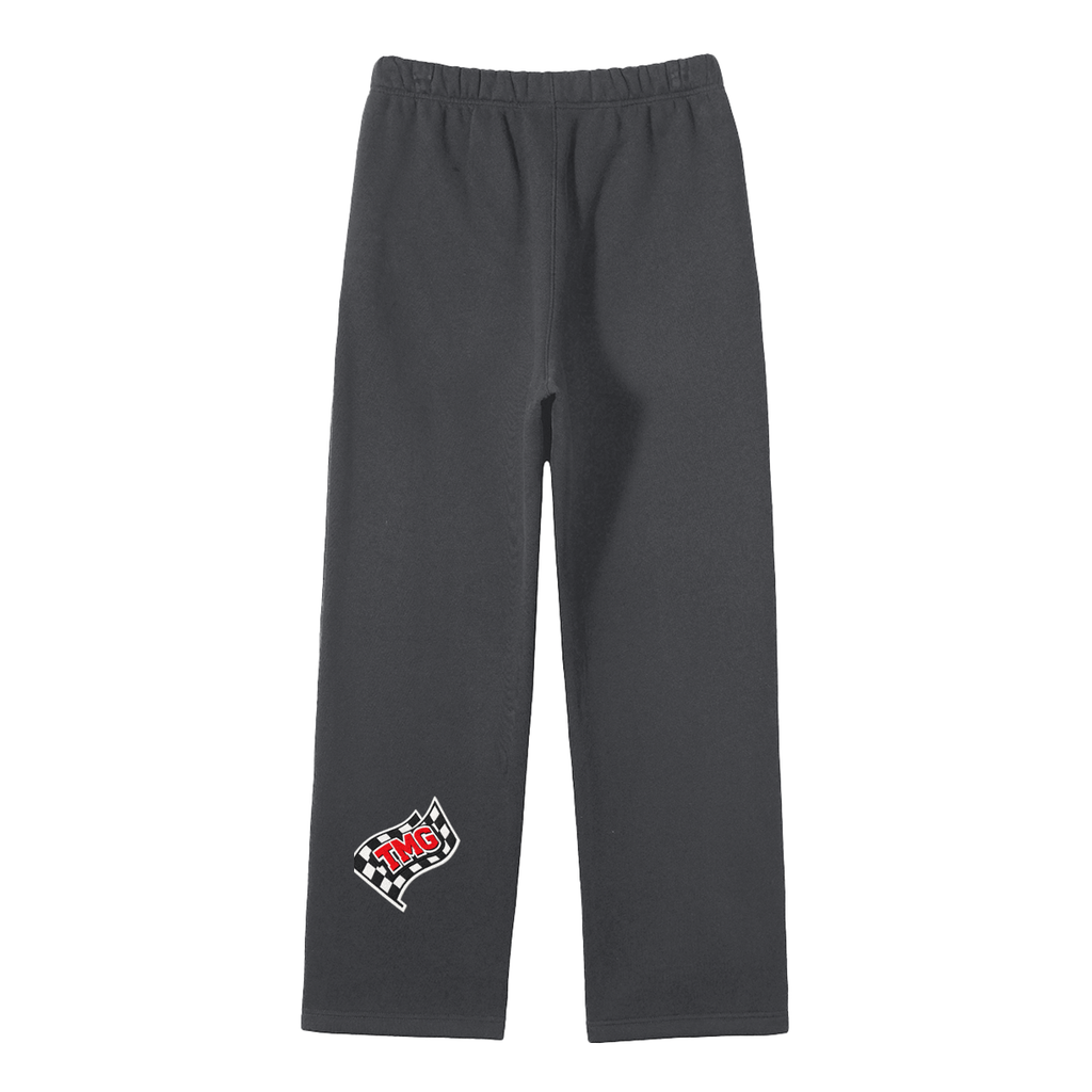 Unisex Solid Color Fleece Straight Leg Pants