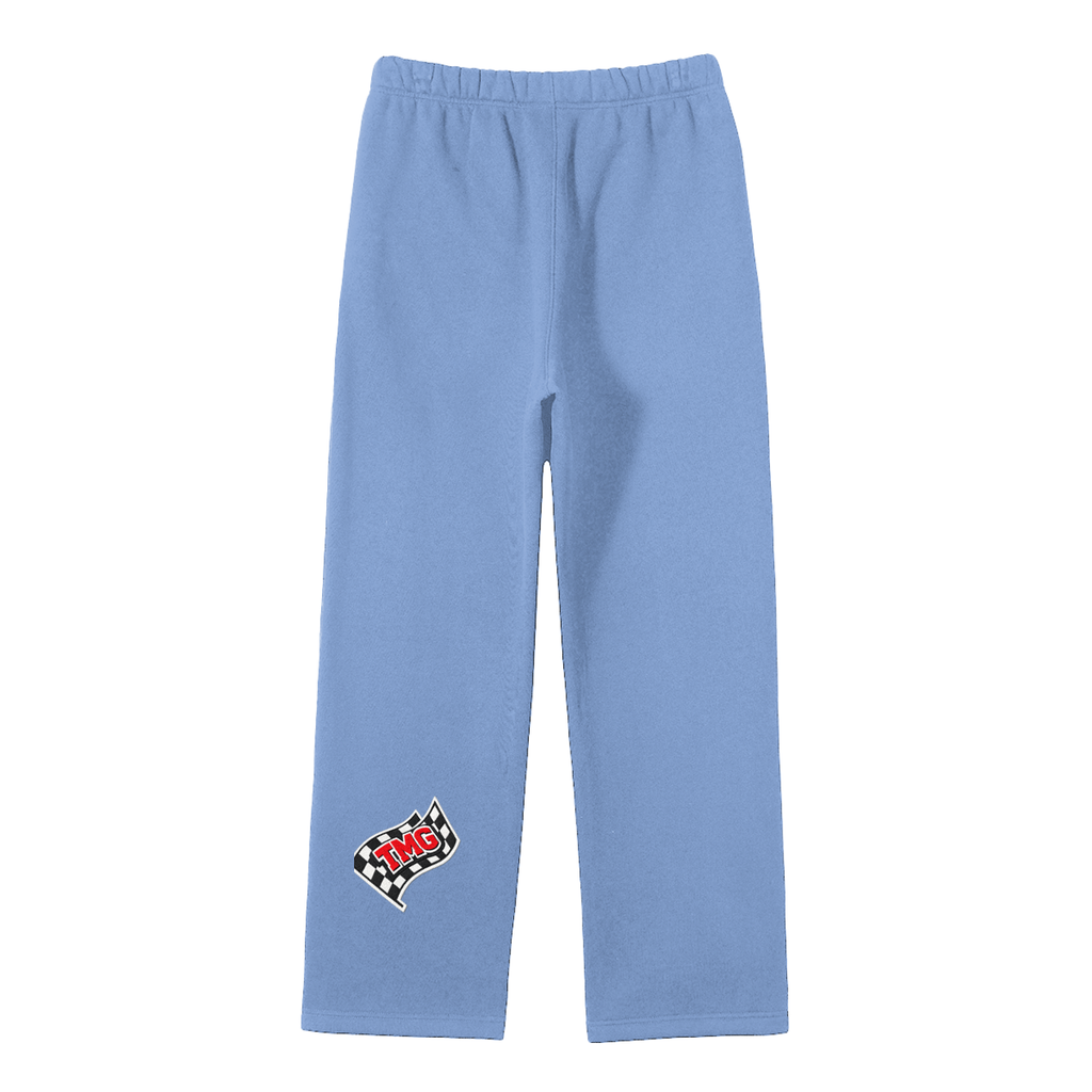Unisex Solid Color Fleece Straight Leg Pants